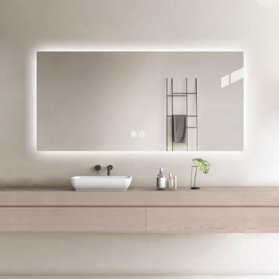 조명거울 사각 간접조명 스마트 무프레임 LED 거울 욕실거울 카페거울 선반거울
