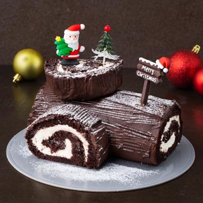 케이크만들기세트 [로켓프레시] 후앙 산타마을 부쉬드노엘 롤케익 만들기 세트 665g, 1세트