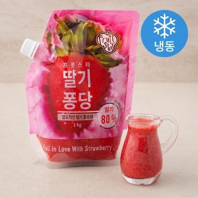 엘제이드 수박주스 프룻스타 딸기 퐁당 1kg (냉동), 1개