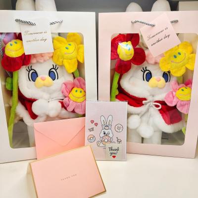 2주년선물 DORAN 종이백 리코 빨간망토 크리스마스 토끼 인형꽃다발 기념일선물 (2type)