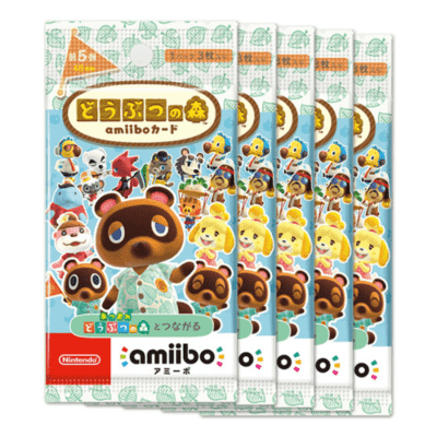 아미보 닌텐도 동물의숲 아미보 카드 5팩 세트 (5탄)